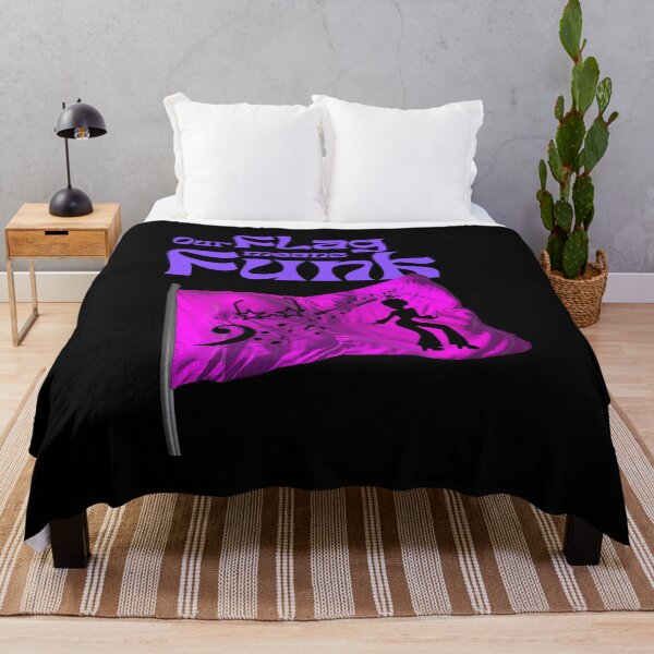 Item preview, Our Flag Means Funk Fantasy Purple Letters Black Characters T-Shirt designed and sold by podguy.