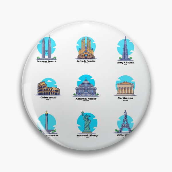Item preview, Dream Places to Travel to around the World designed and sold by Happybearbear.