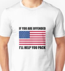 Offended USA Flag Help Pack Unisex T-Shirt