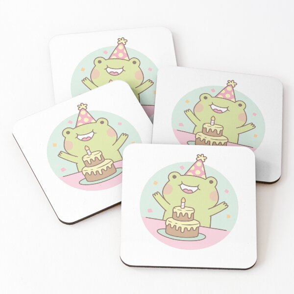 Item preview, Cute Frog Happy Birthday designed and sold by rustydoodle.