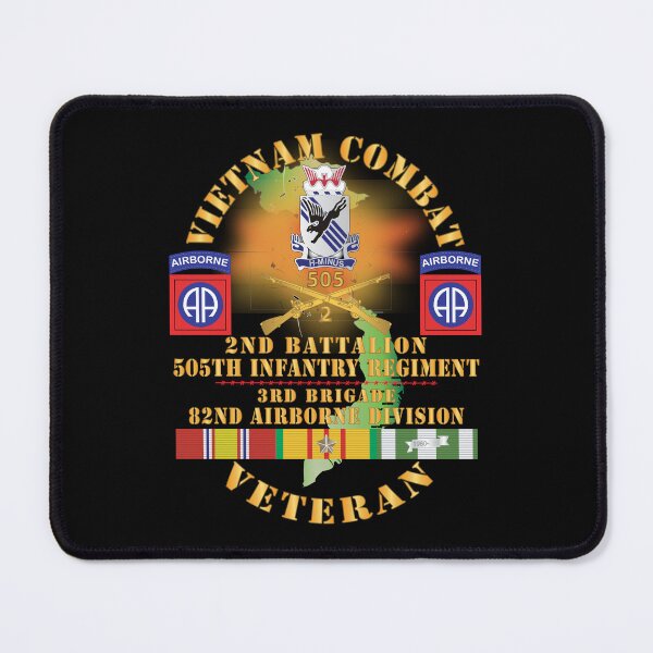 Item preview, Army Vietnam Combat Vet 2nd Bn 505th Infantry Regiment 3rd Bde 82nd Airborne Div w DUI BR w VN SVC X 300 designed and sold by Military Insignia Products.