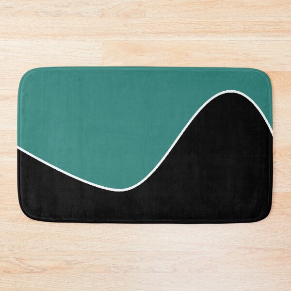Item preview,  PLAIN SOLID Celadon GREEN AND BLACK TWO TONE RETRO WAVE PATTERN designed and sold by ozcushions.