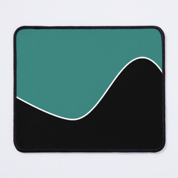 Item preview,  PLAIN SOLID Celadon GREEN AND BLACK TWO TONE RETRO WAVE PATTERN designed and sold by ozcushions.