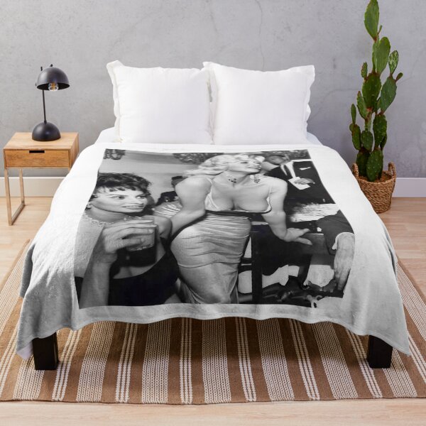 Item preview, Natural Passionate Joy Acting Sexy Beauty Actress Jayne Mansfield Hanging Out With Sophia Loren designed and sold by DebbieConquer.