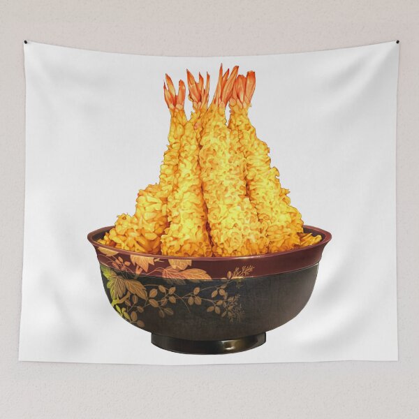 Item preview, Ebi Tempura Rice Bowl designed and sold by Happybearbear.