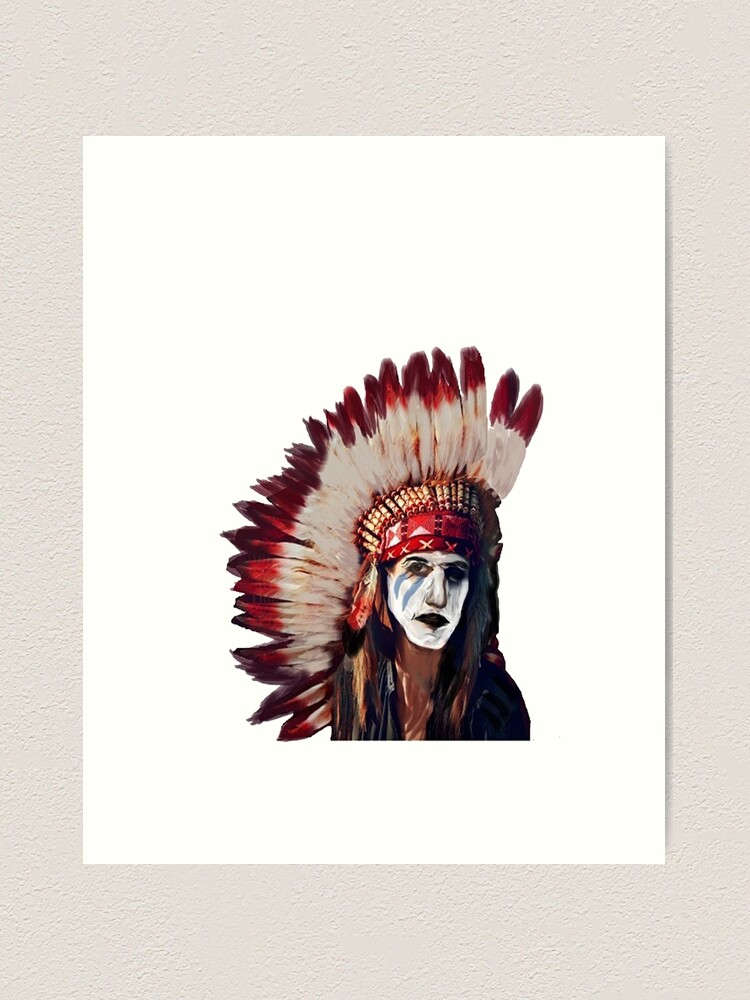 Chief Knockahoma Undead Warrior Home Fine Art Print