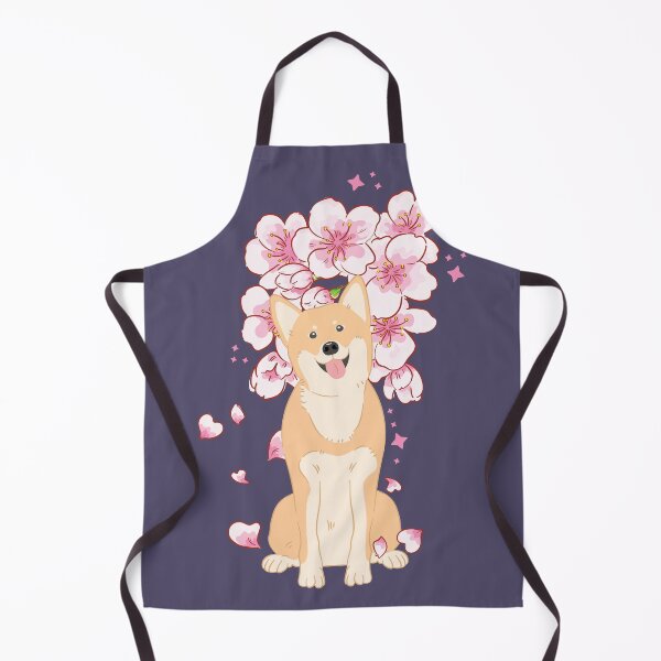 Item preview, Red Korean Jindo Dog Cherry blossom designed and sold by Lulupainting.
