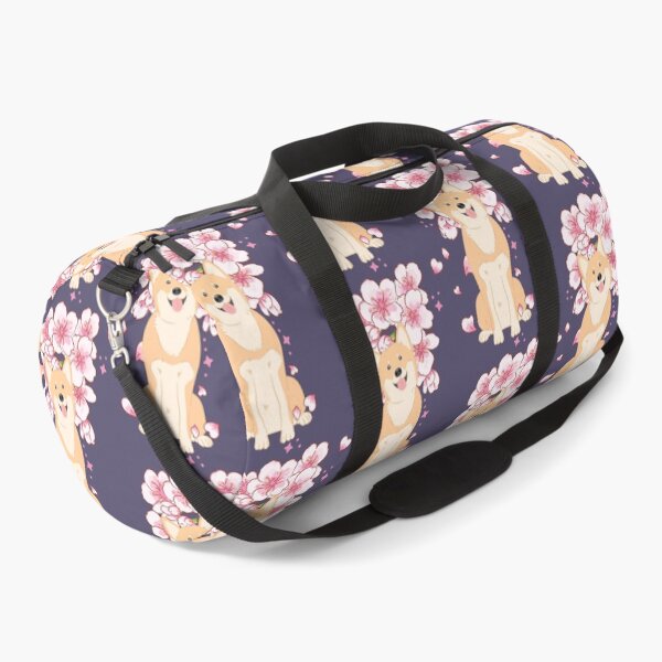 Item preview, Red Korean Jindo Dog Cherry blossom designed and sold by Lulupainting.