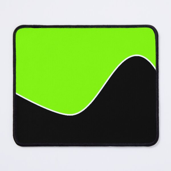 Item preview, PLAIN SOLID CHARTREUSE GREEN AND BLACK TWO TONE RETRO WAVE PATTERN designed and sold by ozcushions.