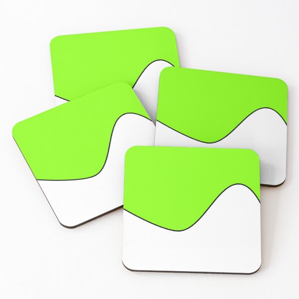 Item preview,   PLAIN SOLID CHARTREUSE GREEN AND WHITE TWO TONE RETRO WAVE PATTERN designed and sold by ozcushions.