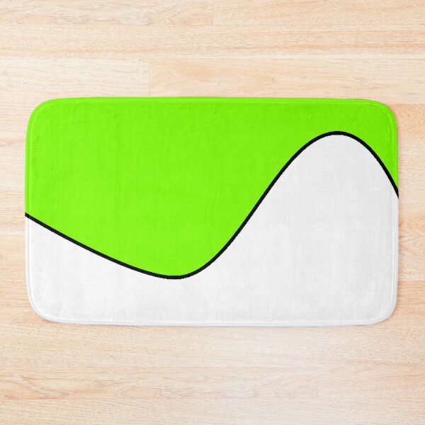 Item preview,   PLAIN SOLID CHARTREUSE GREEN AND WHITE TWO TONE RETRO WAVE PATTERN designed and sold by ozcushions.
