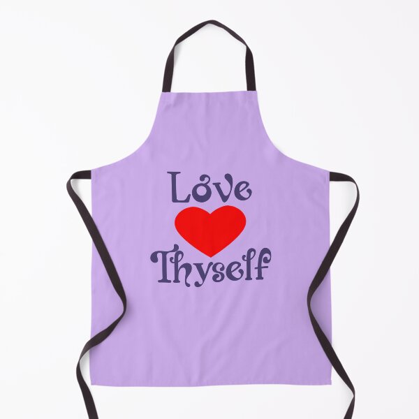 Item preview, Love Thyself Positive Heart Affirmation Phrase designed and sold by MindfulMeta.