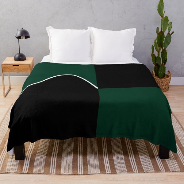 Item preview, PLAIN SOLID DARK GREEN AND BLACK TWO TONE RETRO WAVE PATTERN designed and sold by ozcushions.
