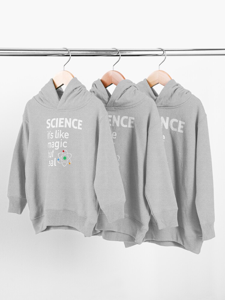 Alternate view of SCIENCE: It's Like Magic, But Real Toddler Pullover Hoodie