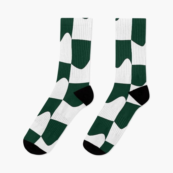 Item preview,  PLAIN SOLID DARK GREEN AND WHITE TWO TONE RETRO WAVE PATTERN designed and sold by ozcushions.