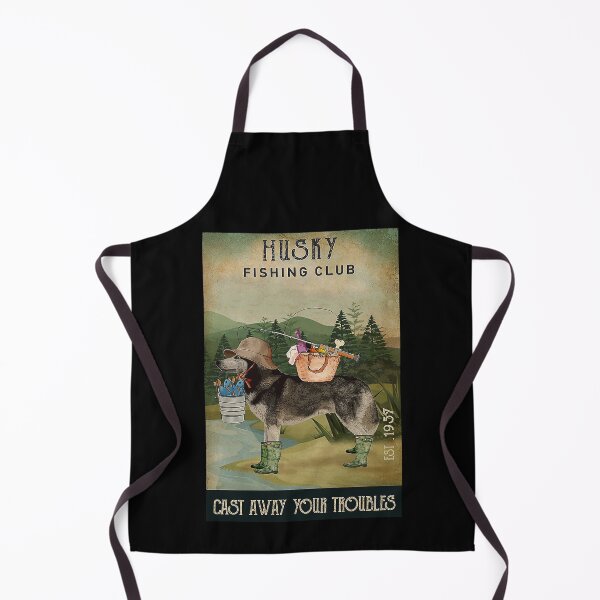 Item preview, Cute Fishing Cast Husky Dog Funny Sayings designed and sold by Douglafa.