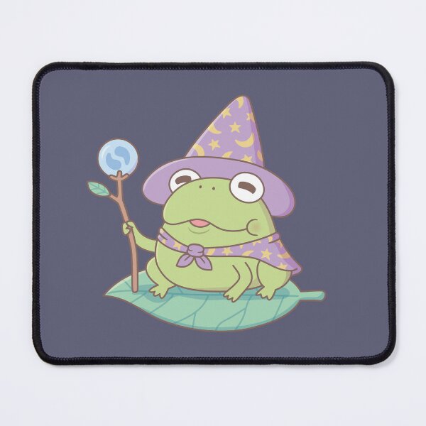 Item preview, Cute Frog Wizard Magician With Magic Staff designed and sold by rustydoodle.