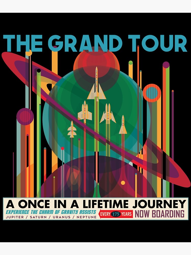 "The Grand Tour - NASA Exoplanet Retro Vintage Futuristic Travel Poster ...