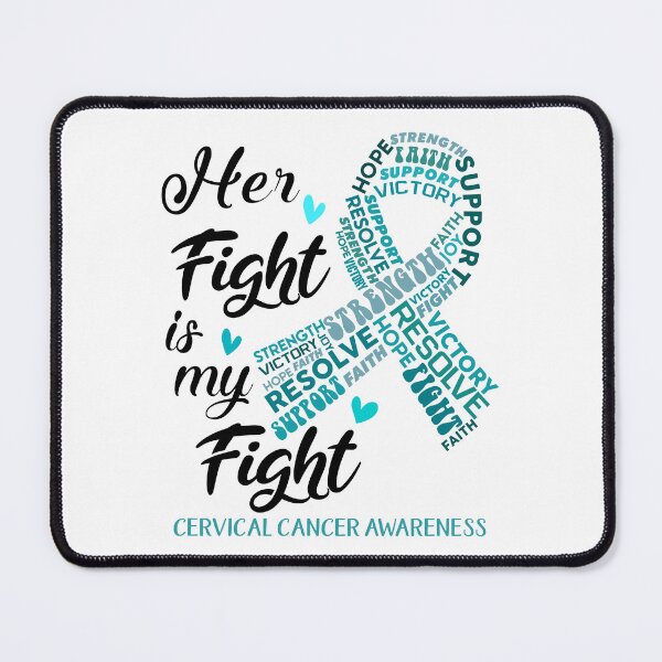 Item preview, Cervical Cancer Warrior, Her Fight is my Fight Cervical Cancer Awareness designed and sold by Greggwillard.