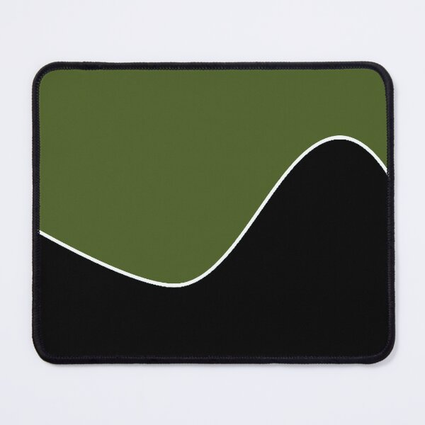 Item preview, PLAIN SOLID DARK MOSS GREEN AND BLACK TWO TONE RETRO WAVE PATTERN designed and sold by ozcushions.