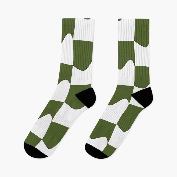 Item preview,   PLAIN SOLID DARK MOSS GREEN AND WHITE TWO TONE RETRO WAVE PATTERN designed and sold by ozcushions.