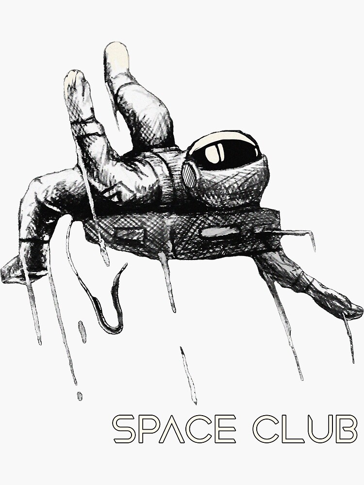 "Tail Lights Astronaut Space Club Band" Sticker for Sale by Redbubble