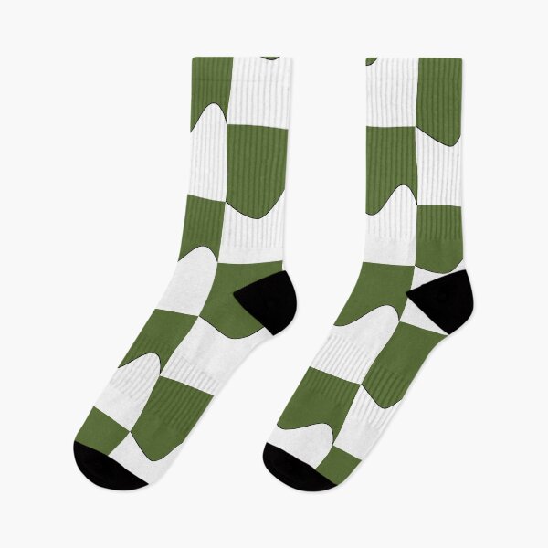 Item preview,   PLAIN SOLID DARK OLIVE GREEN AND WHITE TWO TONE RETRO WAVE PATTERN designed and sold by ozcushions.