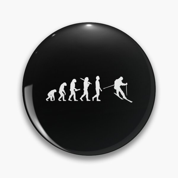 Item preview, Skiing Evolution - Funny Skier designed and sold by levintere.