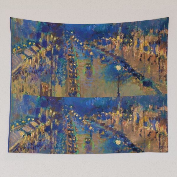 Item preview, The Boulevard Montmartre at Night (1897) Pissaro designed and sold by CristalleLisa.