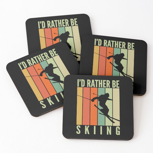Item preview, I'd Rather Be Skiing Winter Sport designed and sold by levintere.