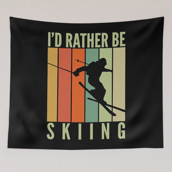 Item preview, I'd Rather Be Skiing Winter Sport designed and sold by levintere.
