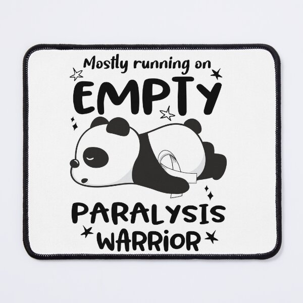 Item preview, Paralysis Awareness - Mostly Running On Empty Paralysis Warrior designed and sold by Hilten.