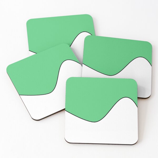 Item preview, PLAIN SOLID  EMERALD GREEN AND WHITE TWO TONE RETRO WAVE PATTERN designed and sold by ozcushions.