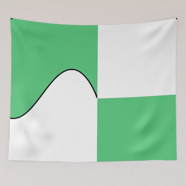 Item preview, PLAIN SOLID  EMERALD GREEN AND WHITE TWO TONE RETRO WAVE PATTERN designed and sold by ozcushions.