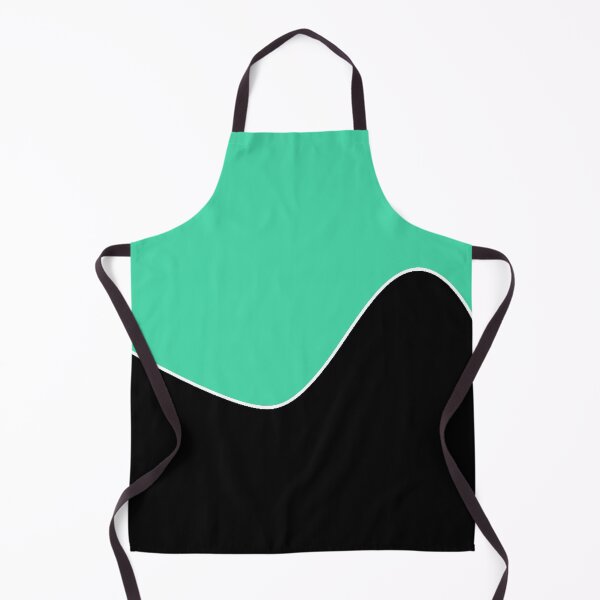 Item preview, PLAIN SOLID EUCALYPTUS GREEN AND BLACK TWO TONE RETRO WAVE PATTERN designed and sold by ozcushions.