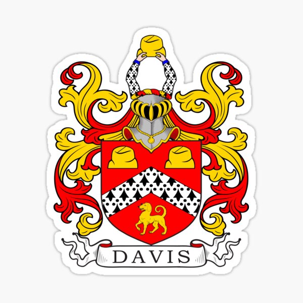 Davis Family Crest Stickers Redbubble