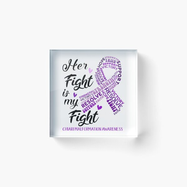 Item preview, Chiari Malformation Warrior, Her Fight is my Fight Chiari Malformation Awareness designed and sold by Greggwillard.