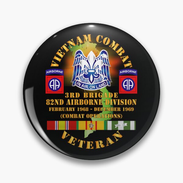 Item preview, Army Vietnam Combat Vet w 3rd Bde 82nd Airborne Divsion w DUI Fire w VN SVC X 300 designed and sold by Military Insignia Products.