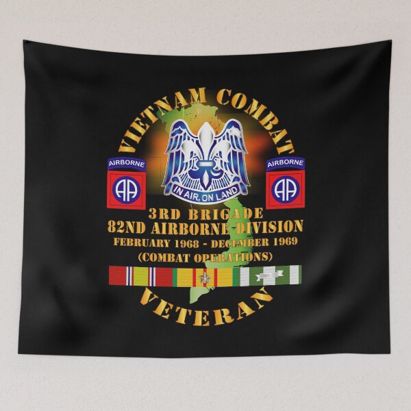 Item preview, Army Vietnam Combat Vet w 3rd Bde 82nd Airborne Divsion w DUI Fire w VN SVC X 300 designed and sold by Military Insignia Products.