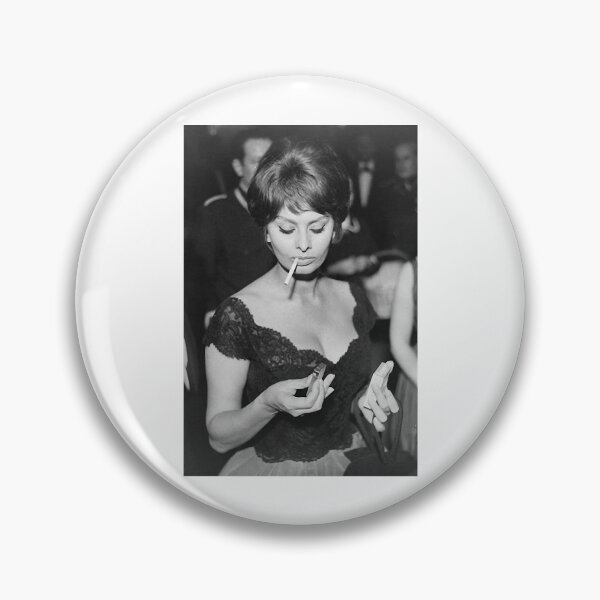 Item preview, Natural Passionate Joy Acting Sexy Beauty Sophia Loren Smoking Gift Movie Fans designed and sold by DebbieConquer.