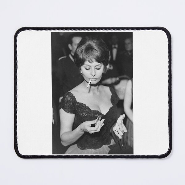 Item preview, Natural Passionate Joy Acting Sexy Beauty Sophia Loren Smoking Gift Movie Fans designed and sold by DebbieConquer.