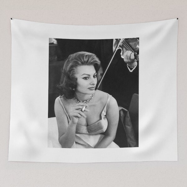Item preview, Natural Passionate Joy Acting Sexy Beauty Sophia Loren Smoking Gifts Music Fans designed and sold by DebbieConquer.
