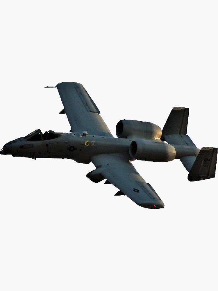 "A-10 Warthog no background " Sticker for Sale by AngelaD1535802
