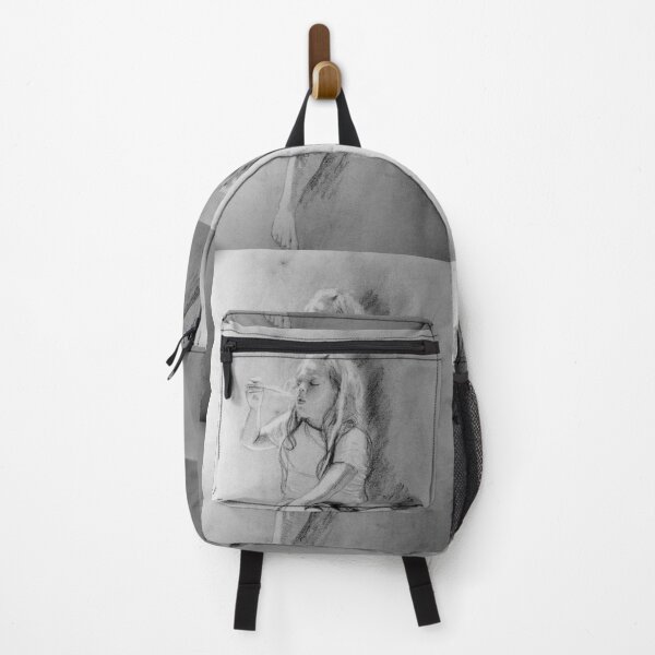 The Feather - Drawing by Avril Thomas - Adelaide Artist Backpack