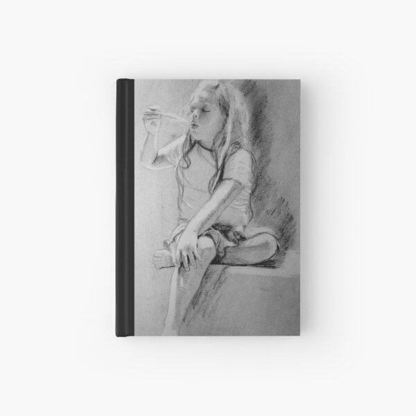 The Feather - Drawing by Avril Thomas - Adelaide Artist Hardcover Journal