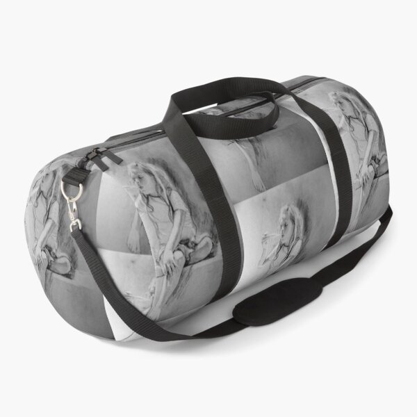 The Feather - Drawing by Avril Thomas - Adelaide Artist Duffle Bag