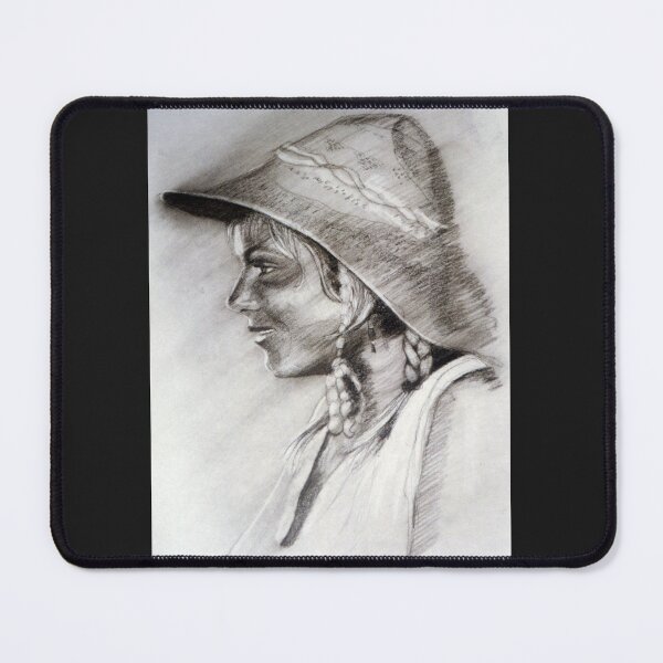 Item preview, The Sun Hat - Drawing by Avril Thomas - Adelaide Artist designed and sold by AvrilThomasart.