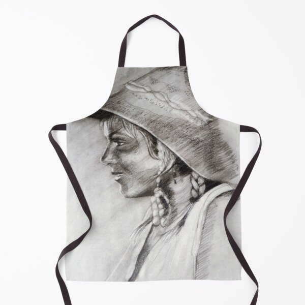 Item preview, The Sun Hat - Drawing by Avril Thomas - Adelaide Artist designed and sold by AvrilThomasart.