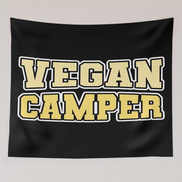 Item preview, Vegan Camper Preppy Camping Plant Based Yellow designed and sold by cashewdays.