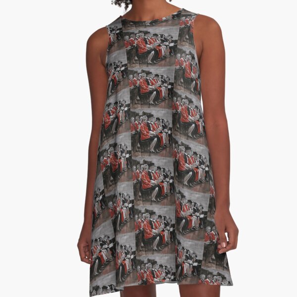 Graduation - Drawing by Avril Thomas - Adelaide Artist A-Line Dress